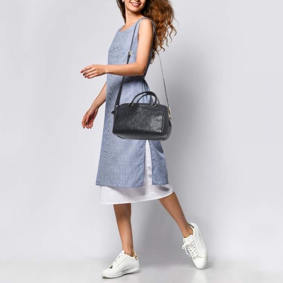 Authentic Louis Vuitton Monogram Impreinte Leather Speedy 25 Bandouliere… - Picture 3 of 12